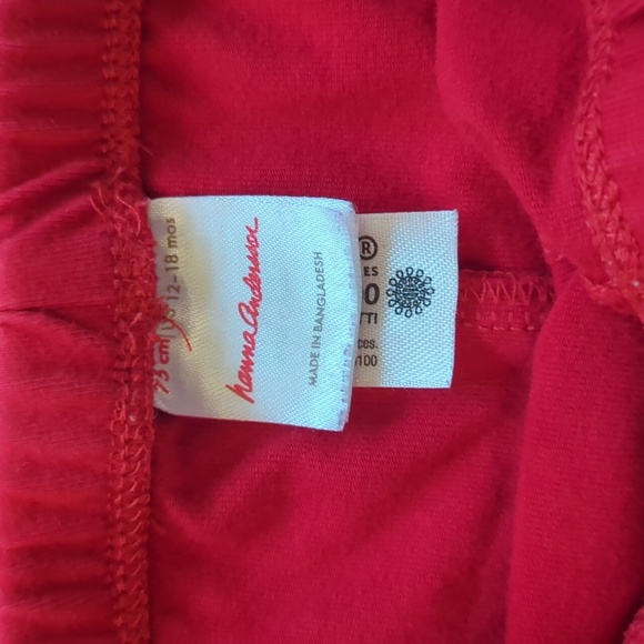Hanna Andersson 12-18 Month Red Leggings - Picture 3 of 6